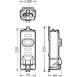 2218100 TRILUX Kabelübergangskasten 0802/KÜ/2 Produktbild Additional View 2 S