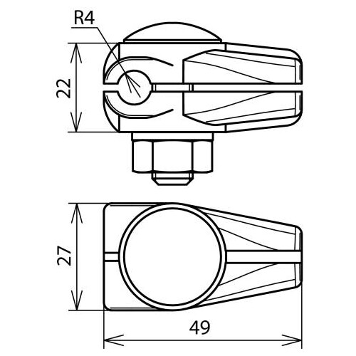 310008 Dehn Verbinder EST 8mm M10x35mm Produktbild Additional View 2 L