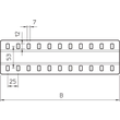 7070213 OBO SSLB200 FS Stoßstellenleiste B200mm St. breit mit 2 Befestigungen Produktbild Additional View 1 S