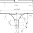 6098816 OBO WRAA 166 FS Anbau-Abzweigst. 160x600 St. für Weitspannkabelrinne 160 Produktbild Additional View 1 S