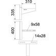 6417910 OBO AWSS 31 FT Wandausleger B310mm St schwere Bauform Produktbild Additional View 1 S