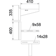 6417914 OBO AWSS 41 FT Wandausleger B410mm ST schwere Bauform Produktbild Additional View 1 S