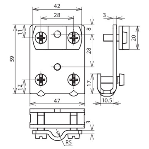 365040DEHN Falzklemme 0,7-10mm 7-10mm St/tZn Produktbild Additional View 2 L