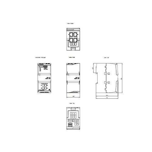 6GK7277-1AA10-0AA0 SIEMENS Compact Switch Module CSM 1277 Anschluss Simatic Produktbild Additional View 1 L