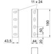 6018505 OBO VUS 5 FT U-Stiel-Verbinder 200x44 St inkl. Flachrundschrauben Produktbild Additional View 1 S