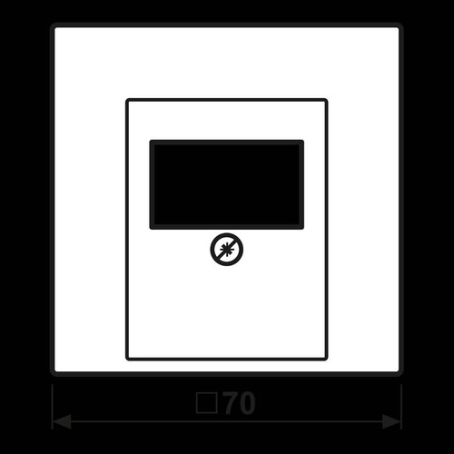 ES2969T Jung Zentralstück f. TDO LS990 Edelstahl Produktbild Additional View 1 L