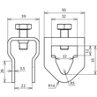 630129 Dehn Anschlussklemme zu Tiefenerder 20mm NIRO (V4A) Produktbild Additional View 2 S