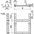 6010008 OBO SLM50C40F 40 FT Steigeleiter 400x3000mm ST Sprossenabstand 300mm Produktbild Additional View 1 S