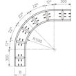 6098707 OBO WRB 90 163 FS Bogen 90°160x300 St f. Weitspannkabelrinne 160 Produktbild Additional View 1 S