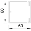 6025668 Obo WDK60060GR Kanal 60x60 steingrau Produktbild Additional View 1 S