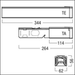 22128083 ZUMTOBEL TECTON TE WH elektr.Einspeisung Produktbild Additional View 1 S