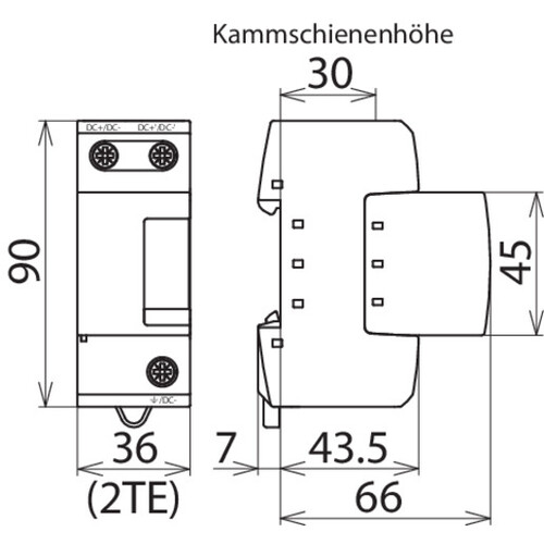 971121 DEHN Blitzstromableiter Typ1 DC DSE M 1 60 Produktbild Additional View 3 L