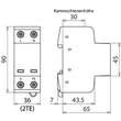 941110 DEHN Kombi Ableiter Typ 1 DSH TT 2P 255 Produktbild Additional View 2 S