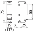 929121 DEHN Überspannungsableiter Dehn Patch M.2 RJ45 CAT. Netzwerk Produktbild Additional View 3 S