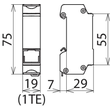 929121 DEHN Überspannungsableiter Dehn Patch M.2 RJ45 CAT. Netzwerk Produktbild Additional View 2 S