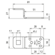 377009 DEHN Anschlusslasche Z-Form Niro Bohrung D11mm Produktbild Additional View 2 S