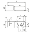 377009 DEHN Anschlusslasche Z-Form Niro Bohrung D11mm Produktbild Additional View 1 S