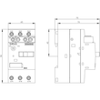 3RV1011-1EA15 Siemens Leistungsschalter Baugr.S00 2,8-4A 1s/1ö querliegend Produktbild Additional View 2 S