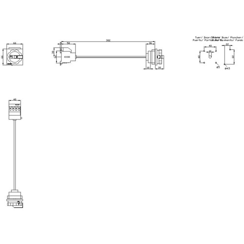 3LD2013-0TK51 SIEMENS Haupt-Schalter 3-polig 7,5KW Bodenbefestigung Produktbild Additional View 2 L