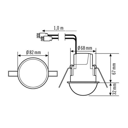 EP10510700 Esylux Präsenzmelder Einbau PD-CE360i/8 Produktbild Additional View 1 L