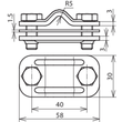 460557 Dehn Uni-Trennklemme 8-10/30 Cu/ St/tZn Produktbild Additional View 2 S