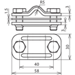 460557 Dehn Uni-Trennklemme 8-10/30 Cu/ St/tZn Produktbild Additional View 1 S