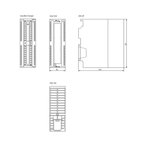 6ES7331-7KF02-0AB0 SIEMENS Simatic S7-300 Analogeingabe SM 331 Produktbild Additional View 1 L