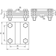 319229 DEHN Kreuzklemme Niro 3-teilig 7-10/FL30-40 Produktbild Additional View 1 S