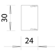 6246974 Obo LKM20030FS Stahlblechkanal 24x30mm Produktbild Additional View 1 S