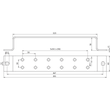 472139 DEHN Pot-Erdungsschiene Niro 2 x 6 Anschlüsse Produktbild Additional View 2 S