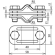 459127 Dehn UNI-Trennklemme CU 8-10/8-10mm Produktbild Additional View 2 S