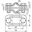 459127 Dehn UNI-Trennklemme CU 8-10/8-10mm Produktbild Additional View 1 S