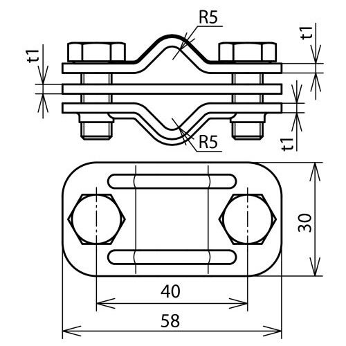 459127 Dehn UNI-Trennklemme CU 8-10/8-10mm Produktbild Additional View 2 L