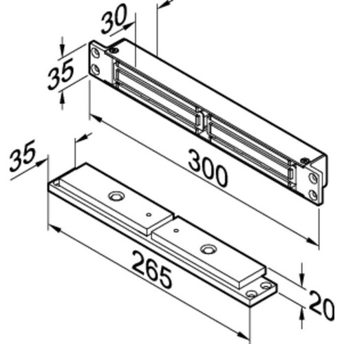 827H------44F90 EffEff Flächenhaftmagnet 2500N Kpl. mit Hallsensor u. Gegenplatte Produktbild Additional View 1 L