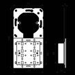 4094TSEM Jung KNX Tastsensor Erweiterungsmodul Universal 4Fach Produktbild Additional View 1 S