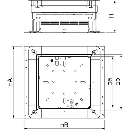 7410052 OBO Unterflur-Zug-und Abzweigdos Produktbild Additional View 1 L