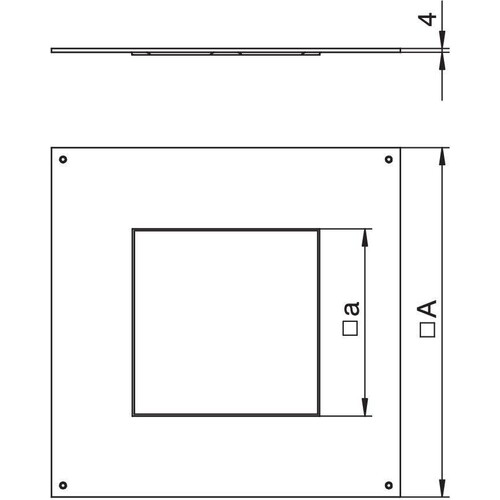 7400459 OBO Montagedeckel Nenngröße 4 für UZD250-3 Produktbild Additional View 1 L