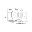 J50.620M/EMVD Jacob Perfect Anbau- Verschraubung M20x1,5 Produktbild Additional View 1 S