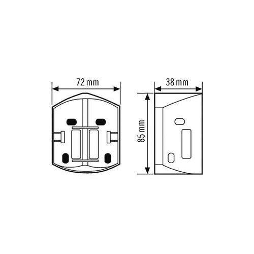 EM10016134 Esylux RC Ecksockel schwarz Produktbild Additional View 1 L