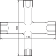 572000 Dehn Kreuzsteckschlüssel Produktbild Additional View 2 S