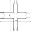 572000 Dehn Kreuzsteckschlüssel Produktbild Additional View 1 S