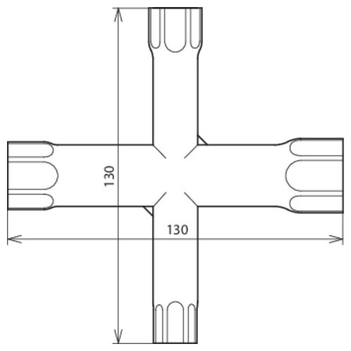 572000 Dehn Kreuzsteckschlüssel Produktbild Additional View 1 L