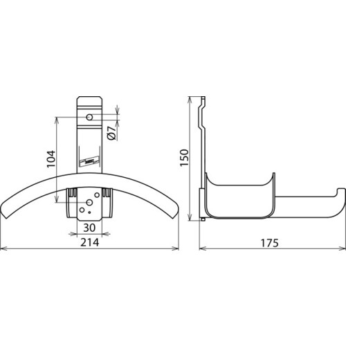 700003 DEHN Haltevorrichtung HV EKV ES30 Produktbild Additional View 1 L