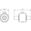 5093272 OBO DS-F W/W Schutzgerät für Hochfrequenzleitungen 130V Produktbild Additional View 1 S