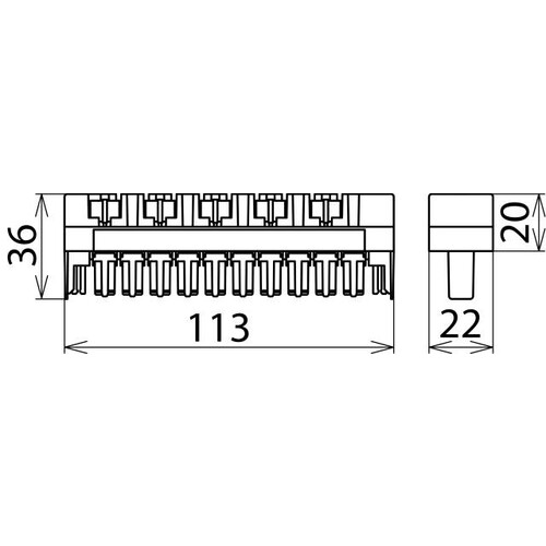 907401 DEHN Blitzstromableiter Rehnrapid Steckmagazin 10DA DRL10B180FSD Produktbild Additional View 2 L