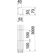 6005538 OBP G-Gitterrinne G-GRM 75 50 G 75x50x3000 mm Produktbild Additional View 1 S