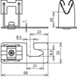 206339 DEHN Dachleitungshalter f. Well- platten Profil 5/8 DEHNgrip Rd 8mm NIRO Produktbild Additional View 2 S