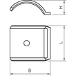 1199900 OBO  Gegenwanne f. Kabelschelle 40-46 Stahl 2058/FW/M46 FT Produktbild Additional View 1 S