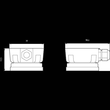 8WD4308-0DE SIEMENS Anschlussdose für Fuss Kabelausführung seitlich Produktbild Additional View 1 S