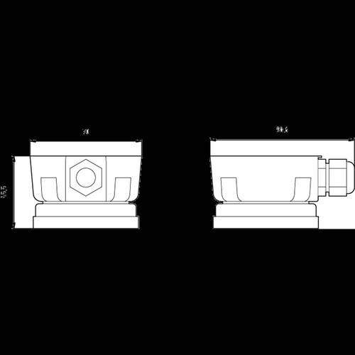 8WD4308-0DE SIEMENS Anschlussdose für Fuss Kabelausführung seitlich Produktbild Additional View 1 L